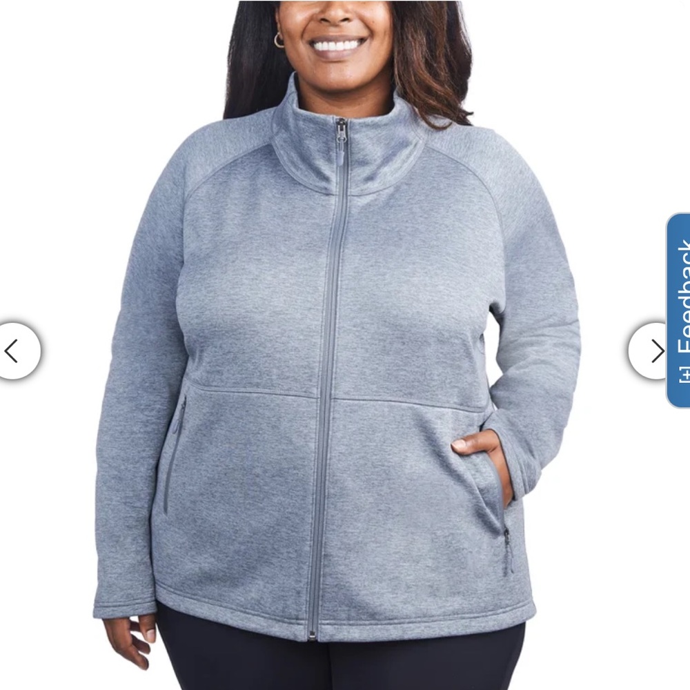 Kirkland Signature Women’s Fleece Zip Up Athletic Jacket